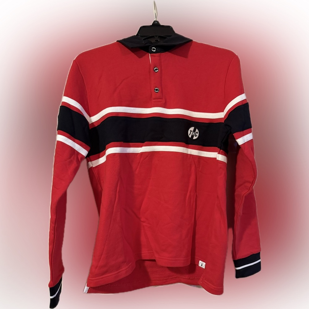 Brand New Red Long Sleeve Polo Shirt